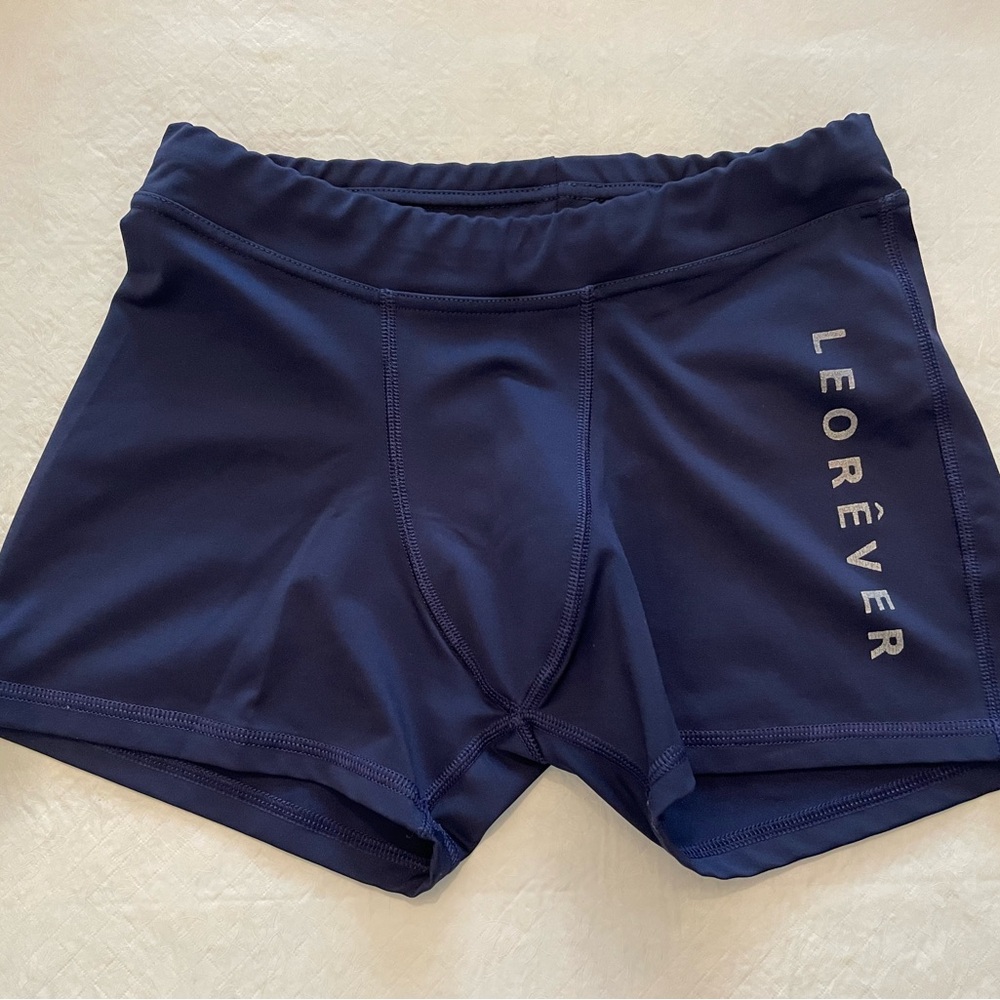 Leorever Compression Tights Short Bronx Navy Size Medium